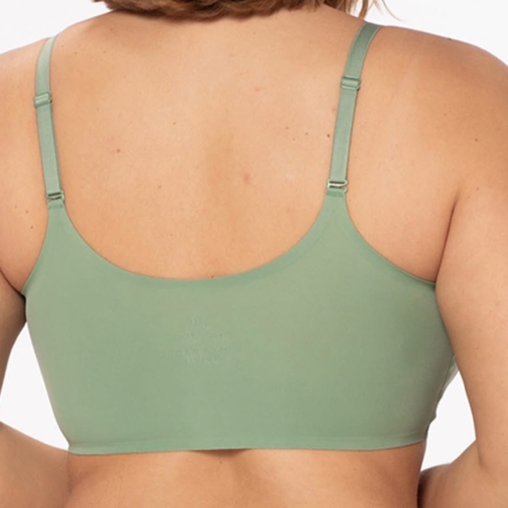 Ruby Ribbon Cactus Green Second Skin Demiette Bra… - image 2